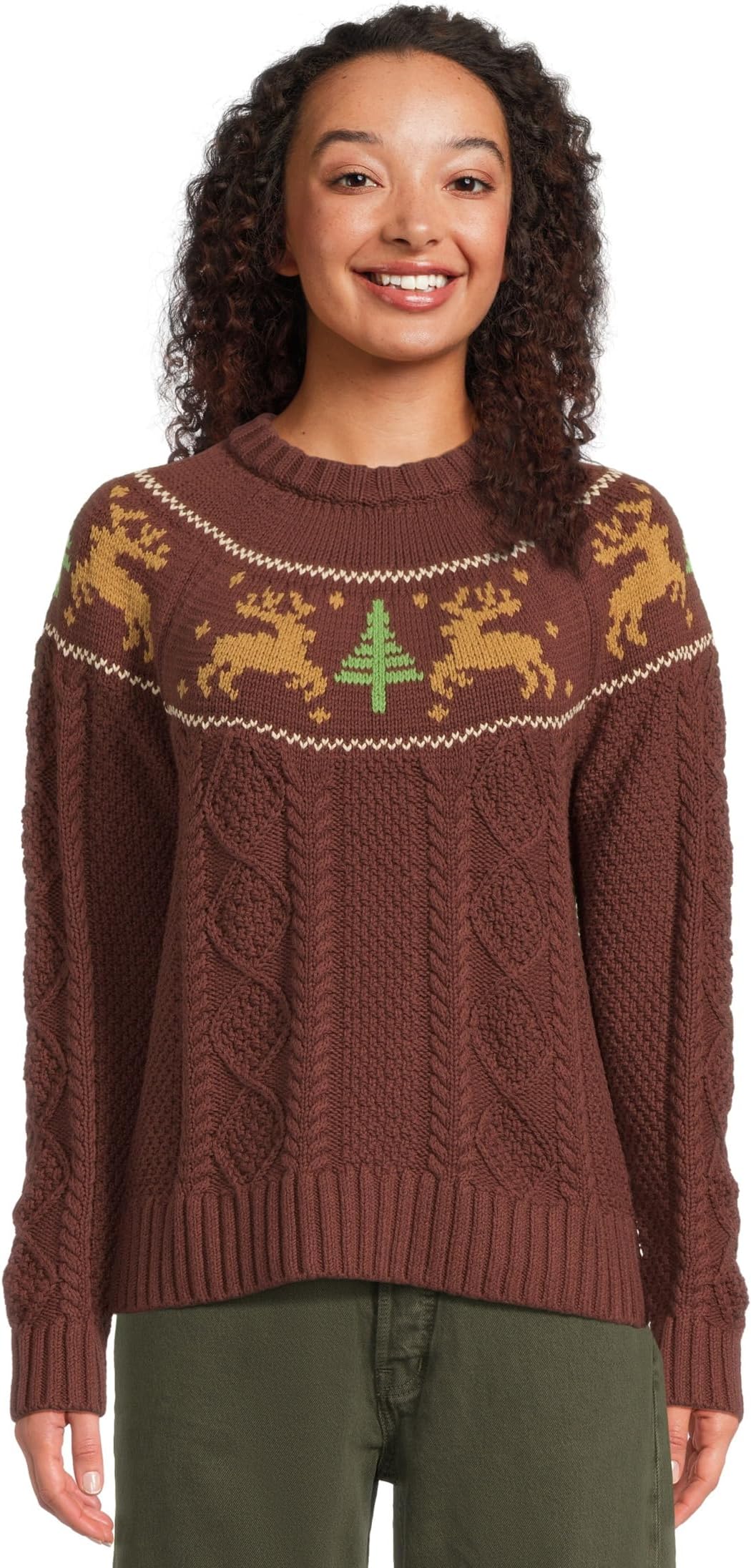 Свитер L.L.Bean Women's Signature Cotton Fisherman Crewneck Novelty Sweater, Currant Deer Fair Isle
Свитер L.L.Bean Women's Signature Cotton Fisherman Crewneck Novelty Sweater, Currant Deer Fair Isle