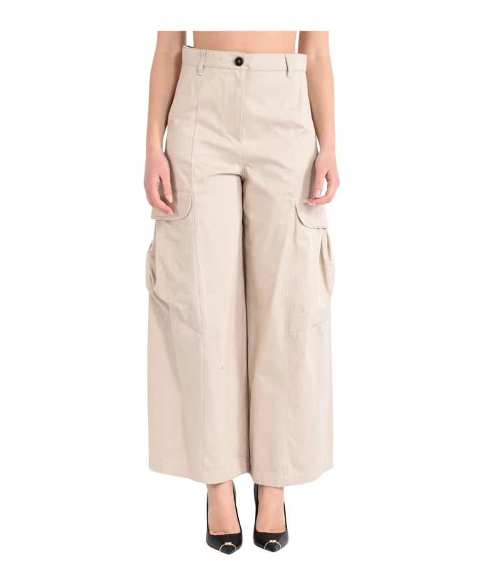 Брюки-Карго из выстиранного хлопкового габардина Max Mara, бежевый
Брюки-Карго из выстиранного хлопкового габардина Max Mara, бежевый