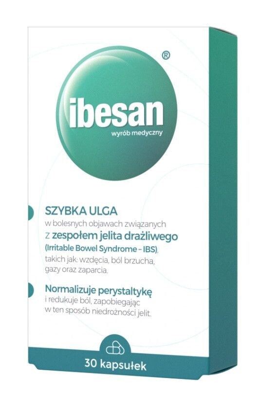 Препарат, уменьшающий метеоризм и поддерживающий пищеварение Ibesan Kapsułki, 60 шт
Препарат, уменьшающий метеоризм и поддерживающий пищеварение Ibesan Kapsułki, 60 шт