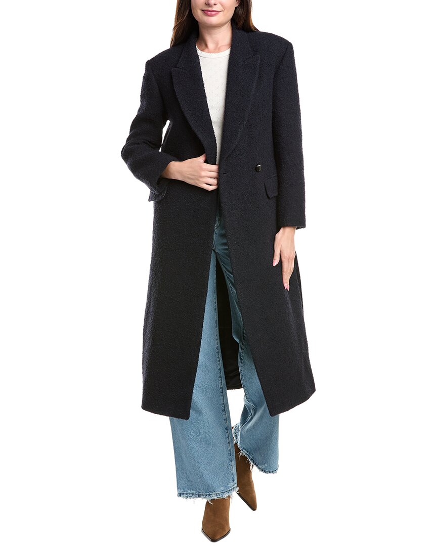 Сандра Пальто из смесовой шерсти и альпаки Sandro, синий
Сандра Пальто из смесовой шерсти и альпаки Sandro, синий