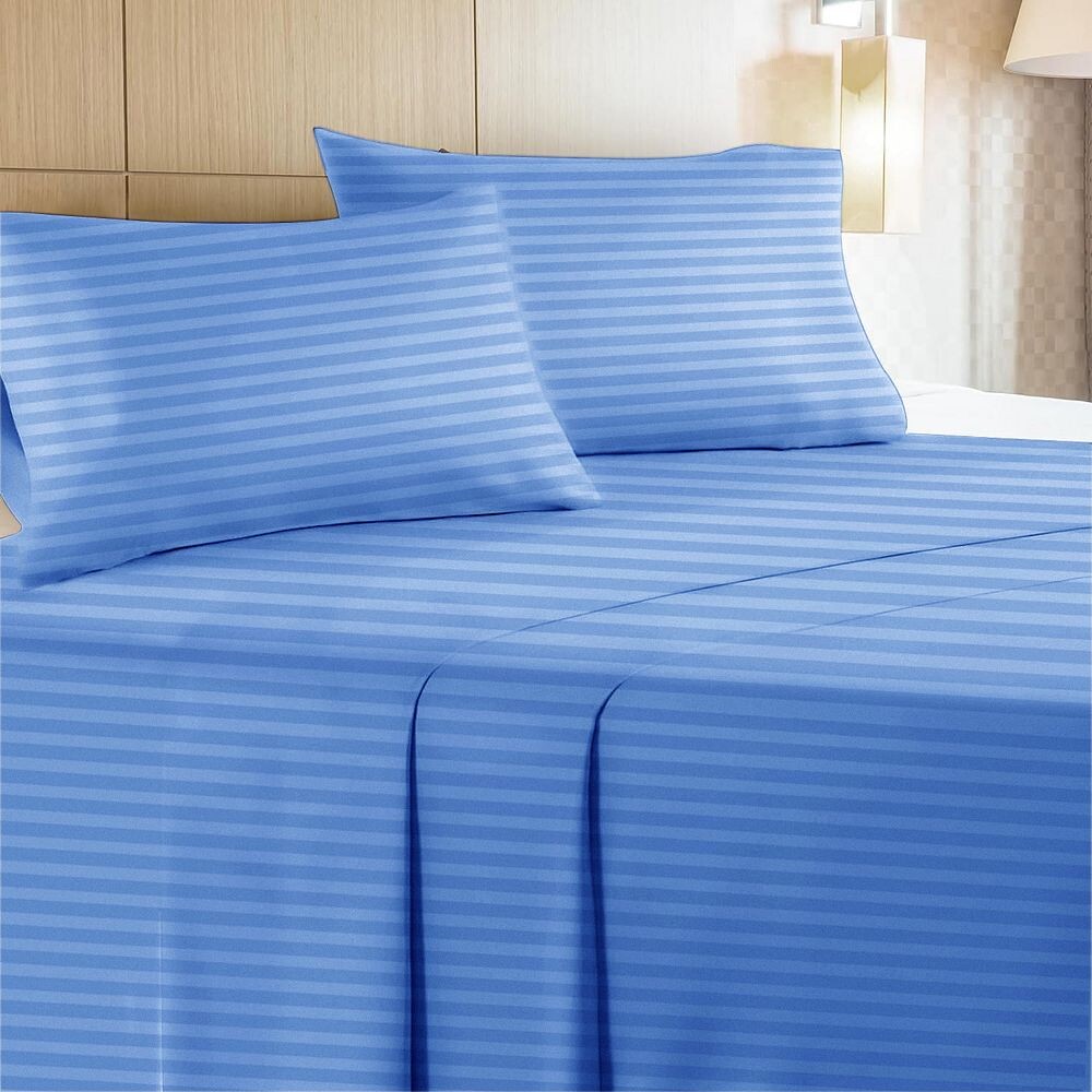 Комплект простыней Leluxe Home из 6 предметов с очень глубокими карманами в полоску, очень мягкие охлаждающие простыни без морщин, синий
Комплект простыней Leluxe Home из 6 предметов с очень глубокими карманами в полоску, очень мягкие охлаждающие простыни без морщин, синий