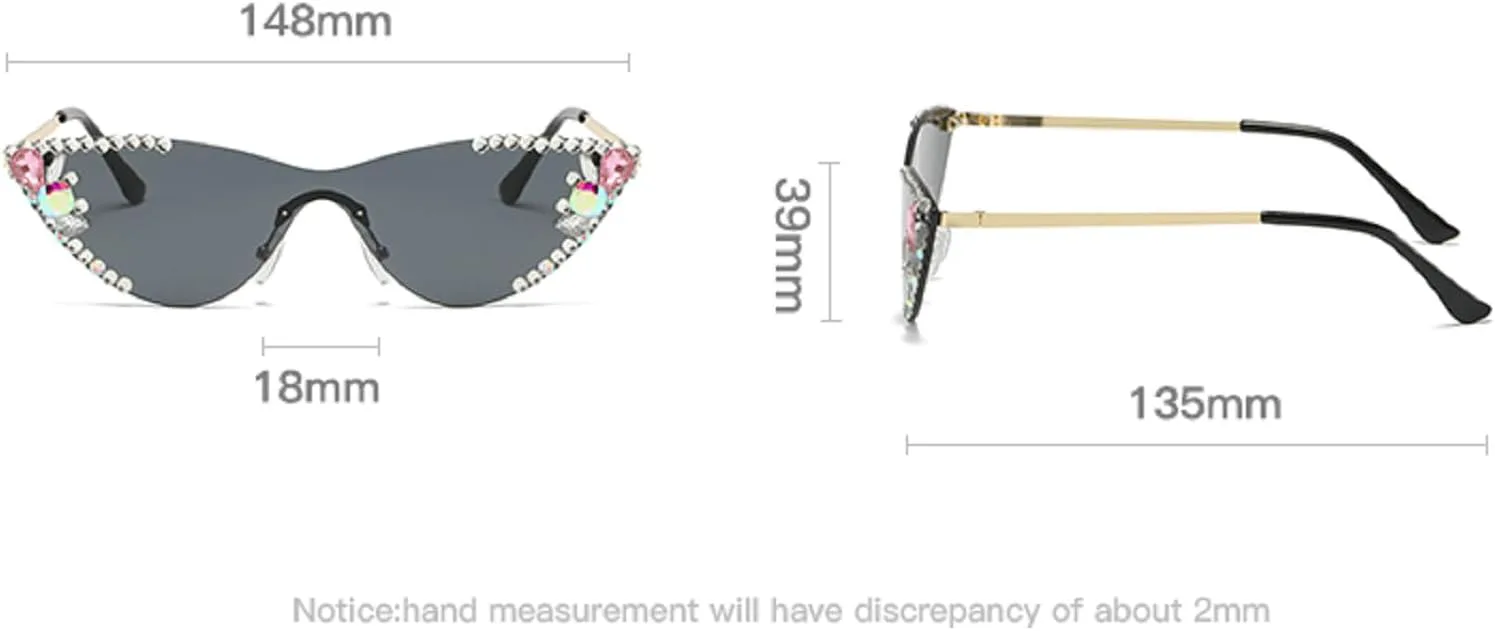 Модные солнцезащитные очки без оправы «кошачий глаз» с бриллиантами, стильные и эффектные, с блестками и кристаллами, защита от ультрафиолета UV400 mincl, Pink
Модные солнцезащитные очки без оправы «кошачий глаз» с бриллиантами, стильные и эффектные, с блестками и кристаллами, защита от ультрафиолета UV400 mincl, Pink