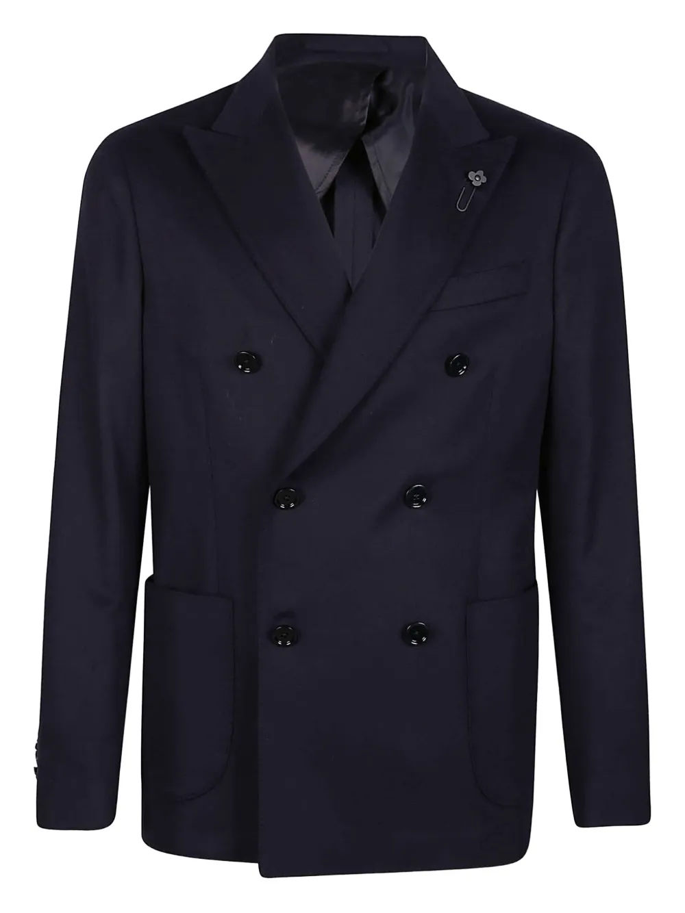 Двубортный пиджак Lardini, синий
Двубортный пиджак Lardini, синий