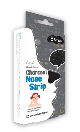 Полоски для носа с активированным углем, 6 шт. Cettua, Charcoal Nose Strip 
Полоски для носа с активированным углем, 6 шт. Cettua, Charcoal Nose Strip