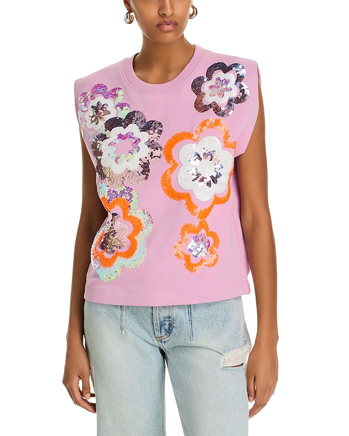 Свитшот с цветочным принтом и пайетками Essentiel Antwerp, розовый
Свитшот с цветочным принтом и пайетками Essentiel Antwerp, розовый