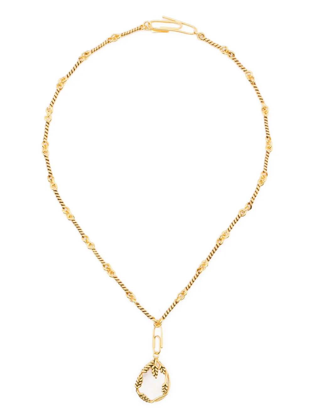 Ожерелье с подвеской в виде витой скрепки Aurelie Bidermann, золотой
Ожерелье с подвеской в виде витой скрепки Aurelie Bidermann, золотой