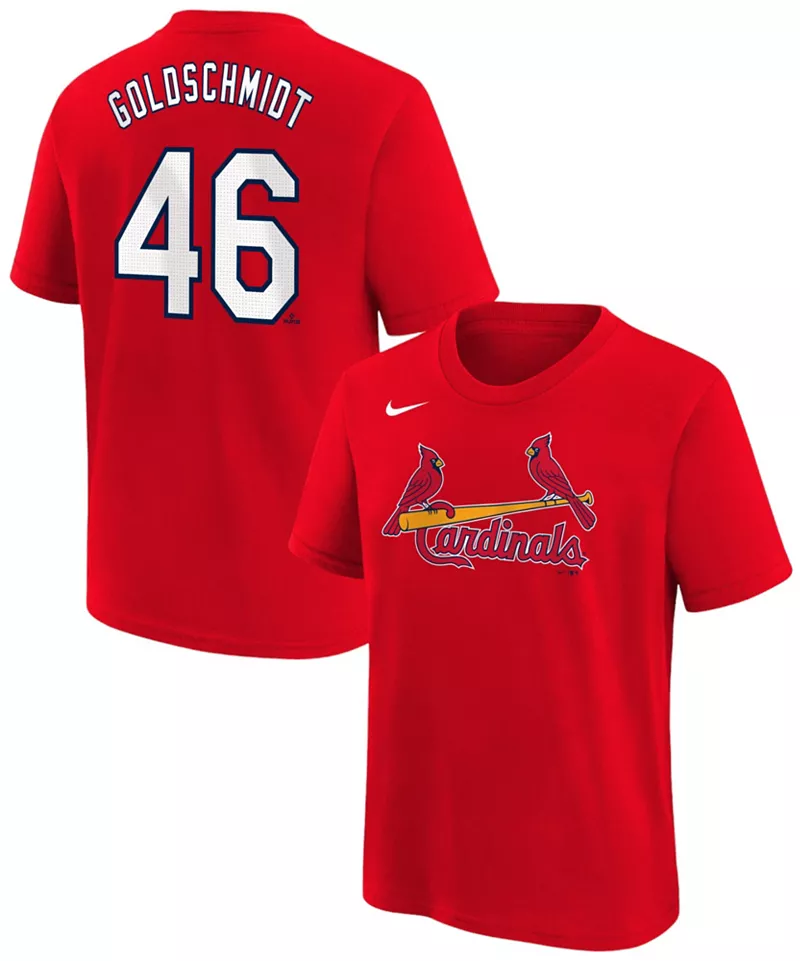 Красная домашняя футболка Nike Youth St. Louis Cardinals Paul Goldschmidt #46
Красная домашняя футболка Nike Youth St. Louis Cardinals Paul Goldschmidt #46