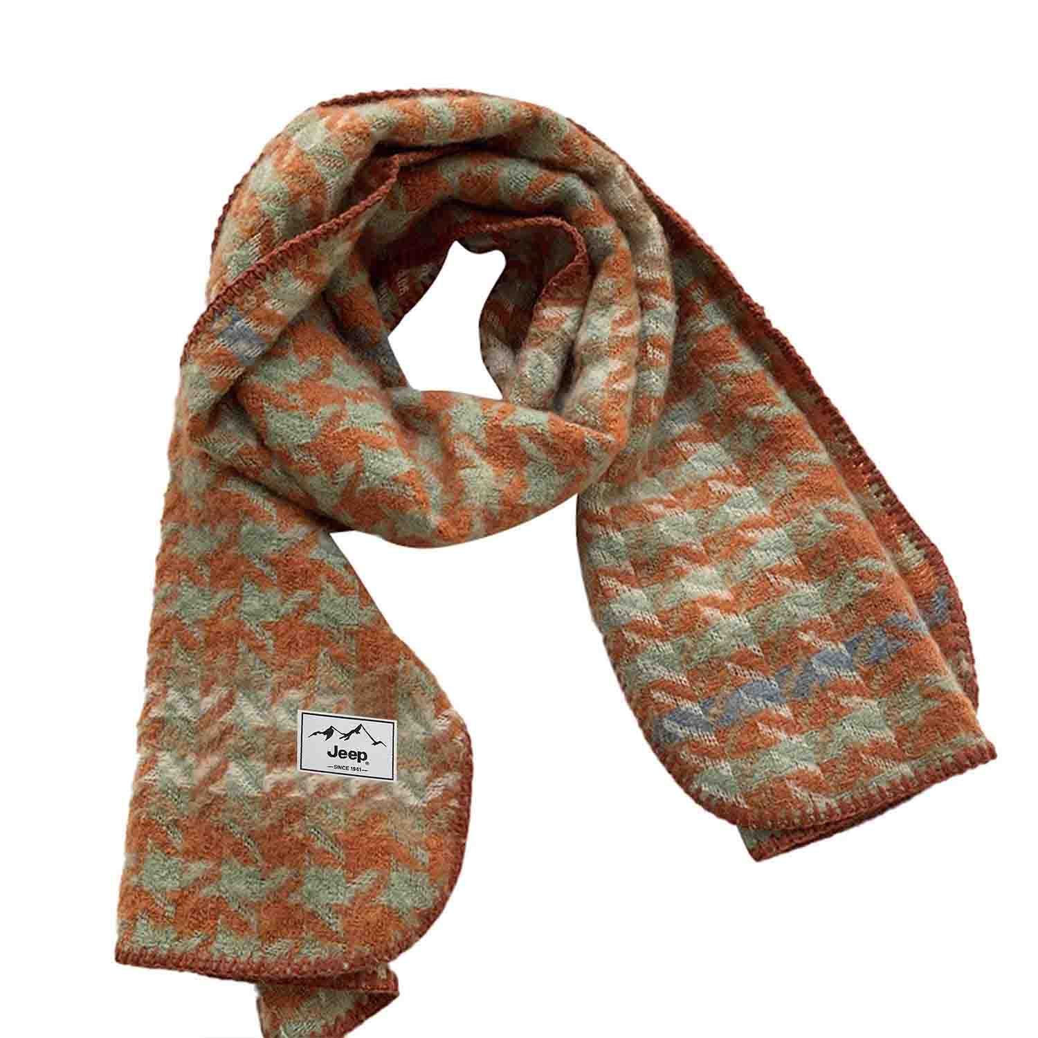 Шарф из полиэстера Unisex Jeep, оранжевый houndstooth
Шарф из полиэстера Unisex Jeep, оранжевый houndstooth