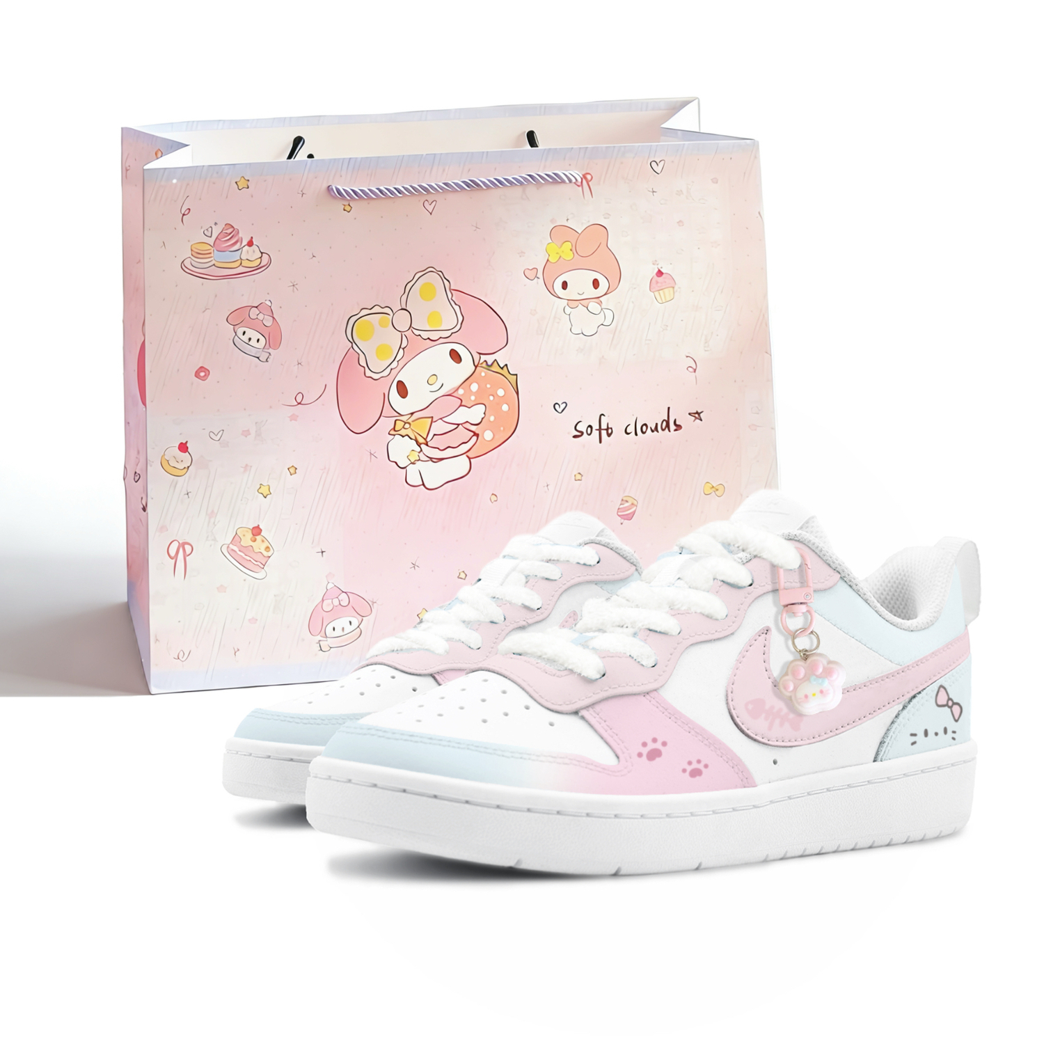 Nike Court Borough Skateboard Shoes Unisex Low top Pink/Blue
Nike Court Borough Skateboard Shoes Unisex Low top Pink/Blue