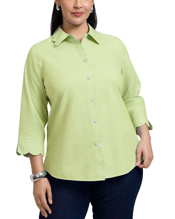 Гвен Рубашка из тонкого оксфорда с рукавом три четверти Foxcroft Plus, зеленый
Гвен Рубашка из тонкого оксфорда с рукавом три четверти Foxcroft Plus, зеленый
