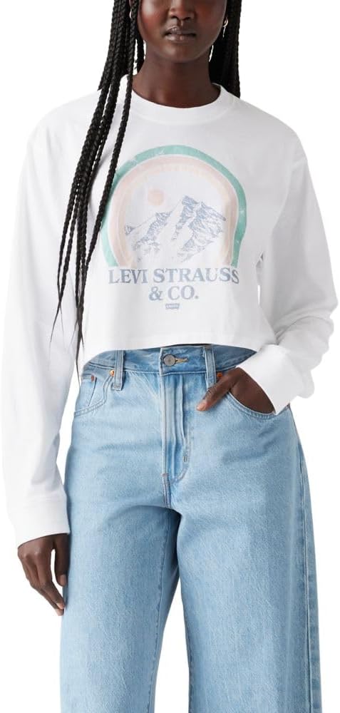 Женская футболка Levi's с графическим принтом и длинным рукавом, (New) Circle Stripe Mountain Bright White, Белый, Женская футболка Levi's с графическим принтом и длинным рукавом, (New) Circle Stripe Mountain Bright White
Женская футболка Levi's с графическим принтом и длинным рукавом, (New) Circle Stripe Mountain Bright White, Белый, Женская футболка Levi's с графическим принтом и длинным рукавом, (New) Circle Stripe Mountain Bright White