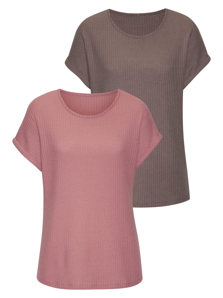 Рубашка с короткими рукавами в ягодном, серо-коричневом цвете Vivance
Рубашка с короткими рукавами в ягодном, серо-коричневом цвете Vivance