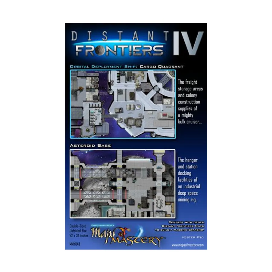 Плакат-карта № 30 — Дальние рубежи № 4, Грузовой квадрант и база астероидов, Maps of Mastery
Плакат-карта № 30 — Дальние рубежи № 4, Грузовой квадрант и база астероидов, Maps of Mastery