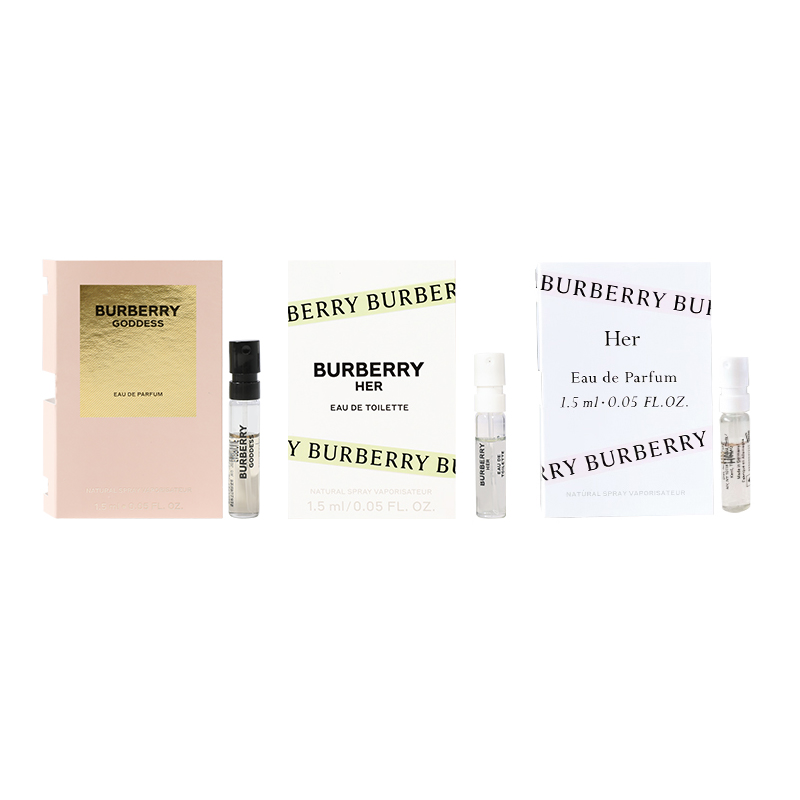 Пробник ароматов Eau De Parfum Eau De Toilette 1,2 мл/1,5 мл*3 Burberry
Пробник ароматов Eau De Parfum Eau De Toilette 1,2 мл/1,5 мл*3 Burberry
