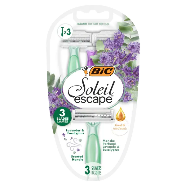 Бритва, 3 шт/1 упаковка Bic Soleil escape 3
Бритва, 3 шт/1 упаковка Bic Soleil escape 3