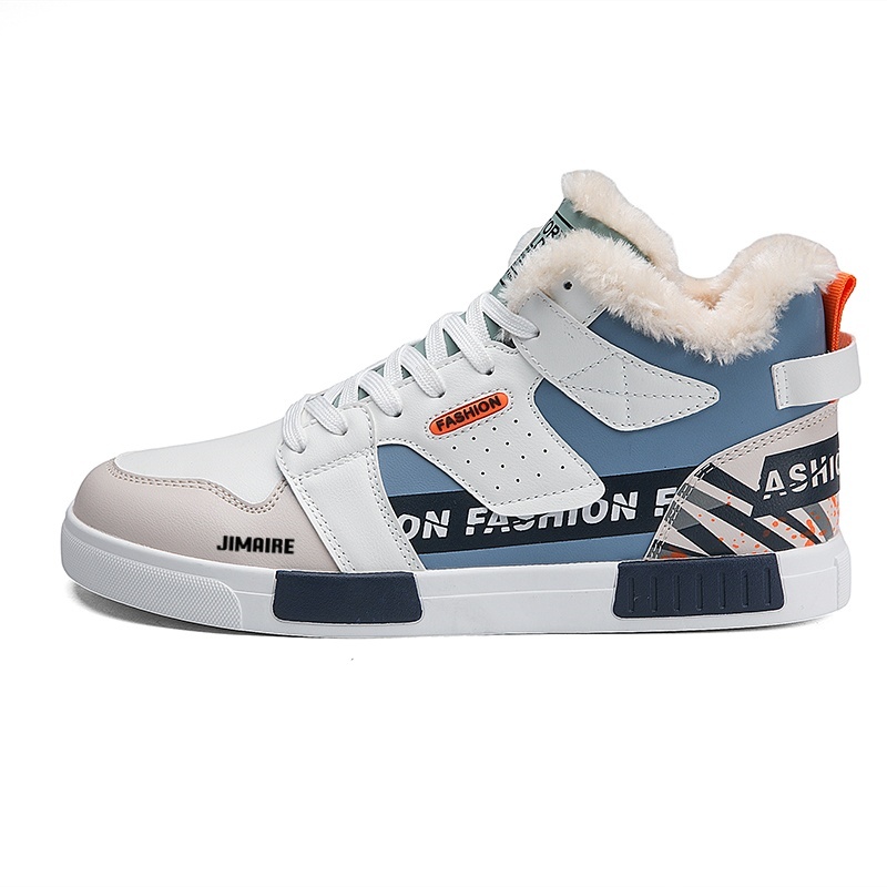 King Jinmai Тёплые мужские зимние скейтерские кроссовки мид-топ с флисовой подкладкой бело-синие, цвет White Blue Winter Fleece-Lined
King Jinmai Тёплые мужские зимние скейтерские кроссовки мид-топ с флисовой подкладкой бело-синие, цвет White Blue Winter Fleece-Lined