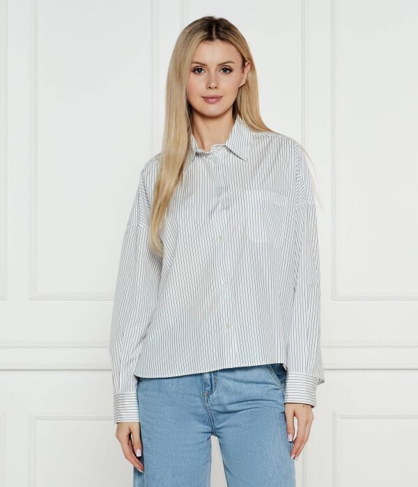 Рубашка Weekend Maxmara, белый / золотой
Рубашка Weekend Maxmara, белый / золотой