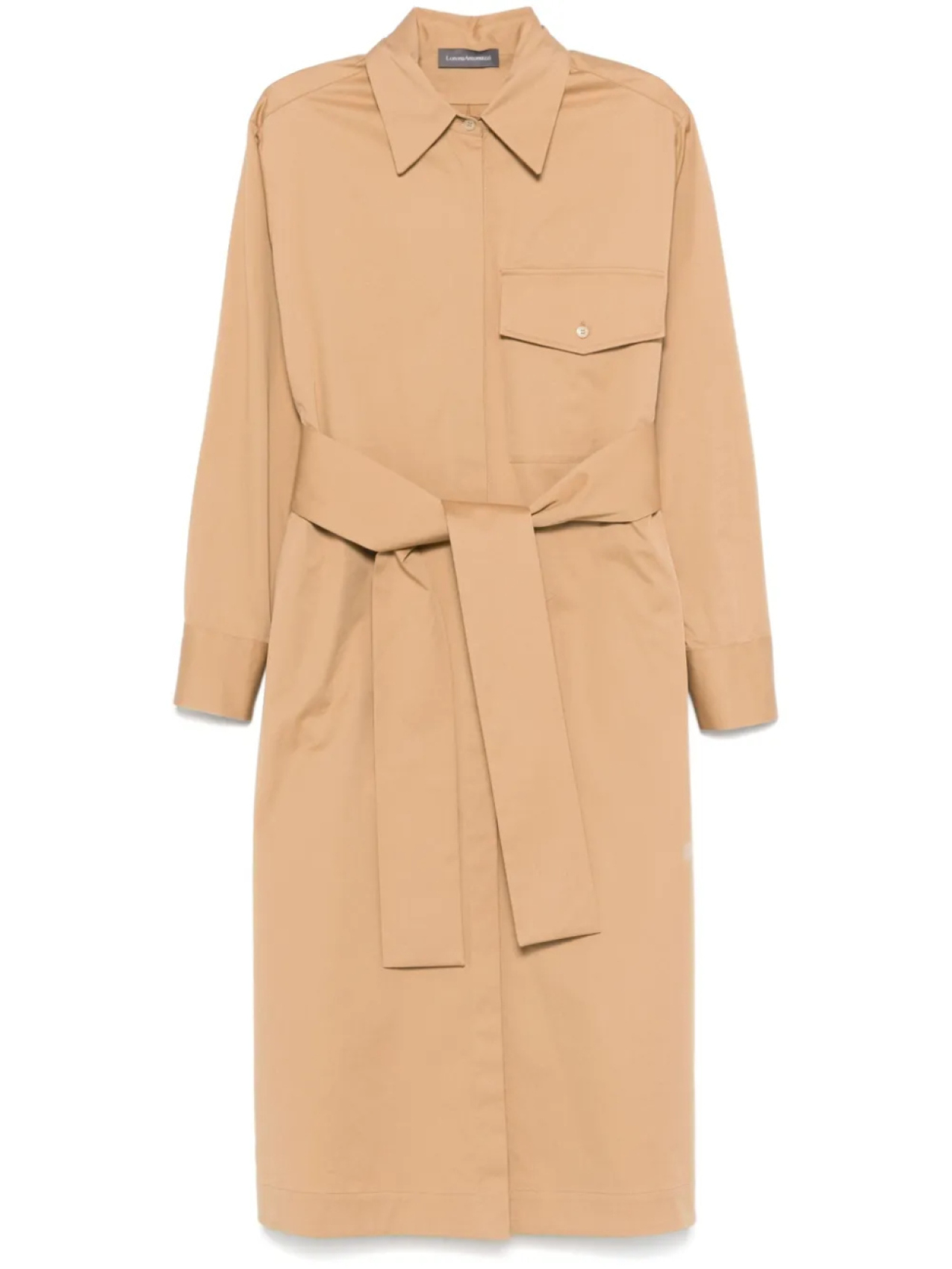 Платье миди с поясом Lorena Antoniazzi, коричневый 
Платье миди с поясом Lorena Antoniazzi, коричневый