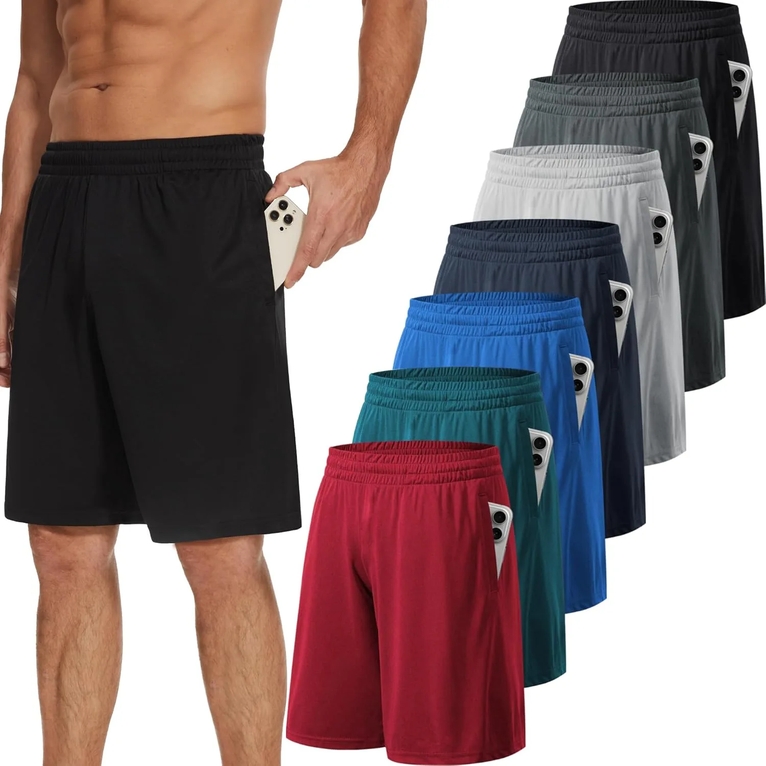TVKSOM 7 Pack мужские спортивные шорты с карманами и эластичным поясом
TVKSOM 7 Pack мужские спортивные шорты с карманами и эластичным поясом