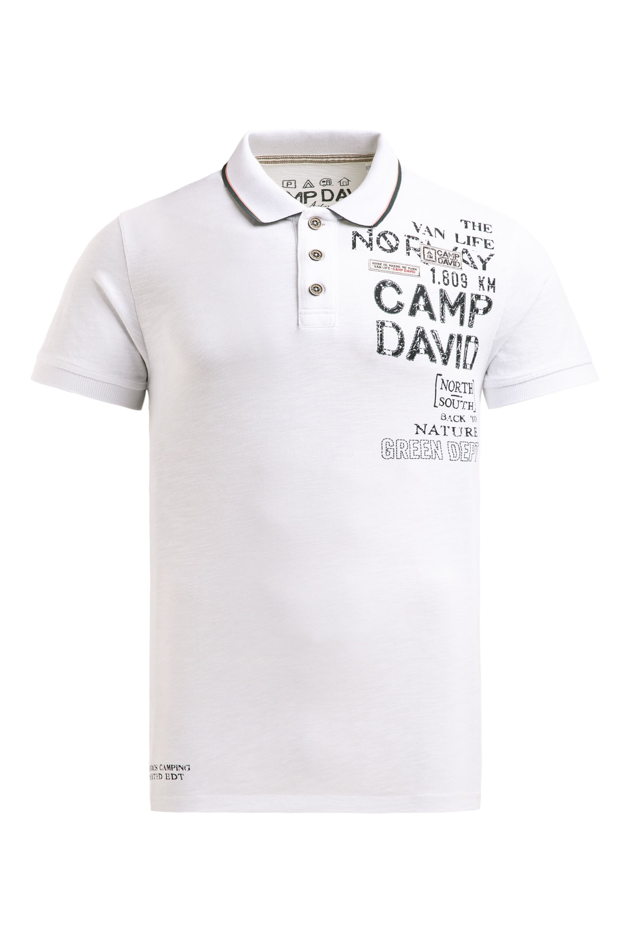 CAMP DAVID Поло из шерсти белая
CAMP DAVID Поло из шерсти белая