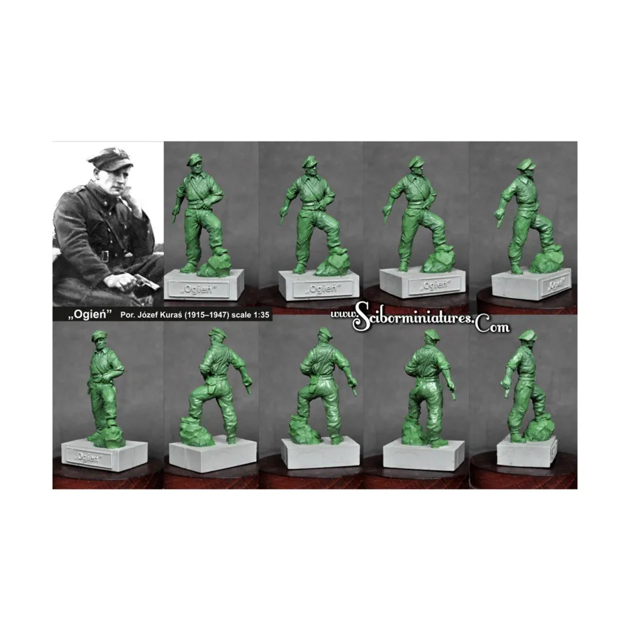 Пор. Йозеф Курас «Огиен», Historical Miniatures - Polish (1:35) (Scibor Monstrous Miniatures)
Пор. Йозеф Курас «Огиен», Historical Miniatures - Polish (1:35) (Scibor Monstrous Miniatures)