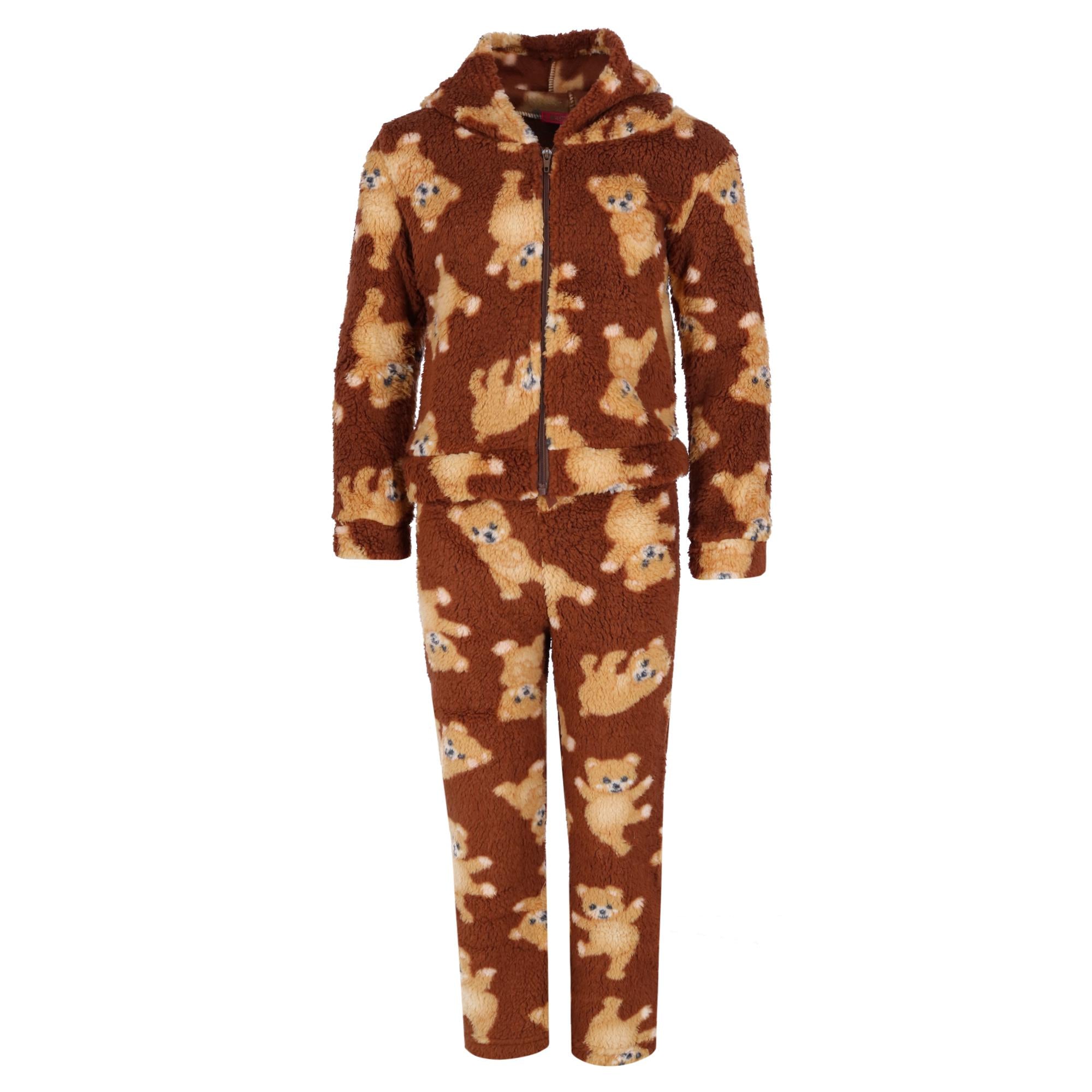 Пижамный комплект из куртки и штанов Teddy Bear Sherpa для девочек 5 More Minutes, коричневый
Пижамный комплект из куртки и штанов Teddy Bear Sherpa для девочек 5 More Minutes, коричневый