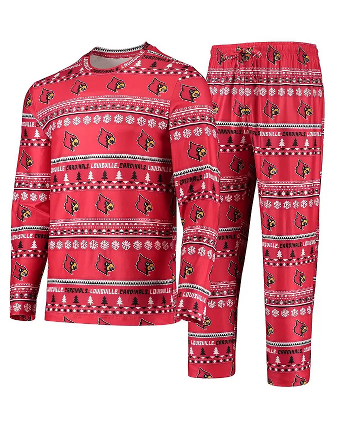 Мужской красный комплект для сна Louisville Cardinals с длинным рукавом и брюками "Ugly Sweater" Concepts Sport
Мужской красный комплект для сна Louisville Cardinals с длинным рукавом и брюками "Ugly Sweater" Concepts Sport