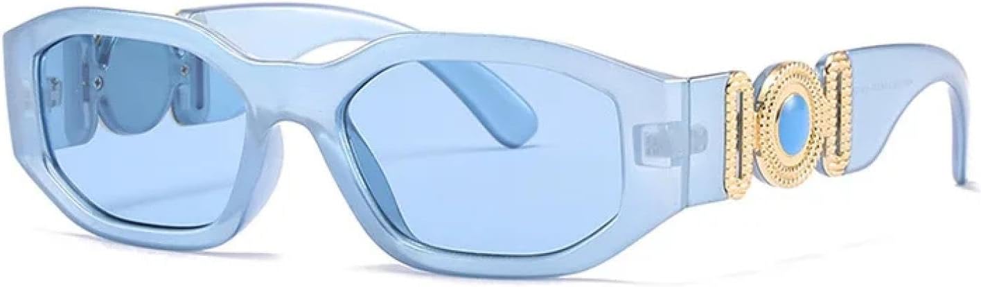 Модные солнцезащитные очки в крупной квадратной оправе для женщин, в стиле рок, с ромбовидным рисунком, из сплава, с защитой от УФ-излучения UV400, гламурные дужки, винтажные солнцезащитные очки WNCKSQ, 05 Blue
Модные солнцезащитные очки в крупной квадратной оправе для женщин, в стиле рок, с ромбовидным рисунком, из сплава, с защитой от УФ-излучения UV400, гламурные дужки, винтажные солнцезащитные очки WNCKSQ, 05 Blue