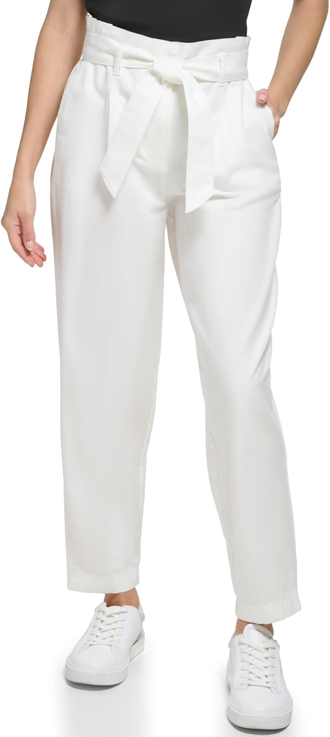 Женские облегающие брюки Calvin Klein с широким поясом из хлопковой смеси, Soft White
Женские облегающие брюки Calvin Klein с широким поясом из хлопковой смеси, Soft White