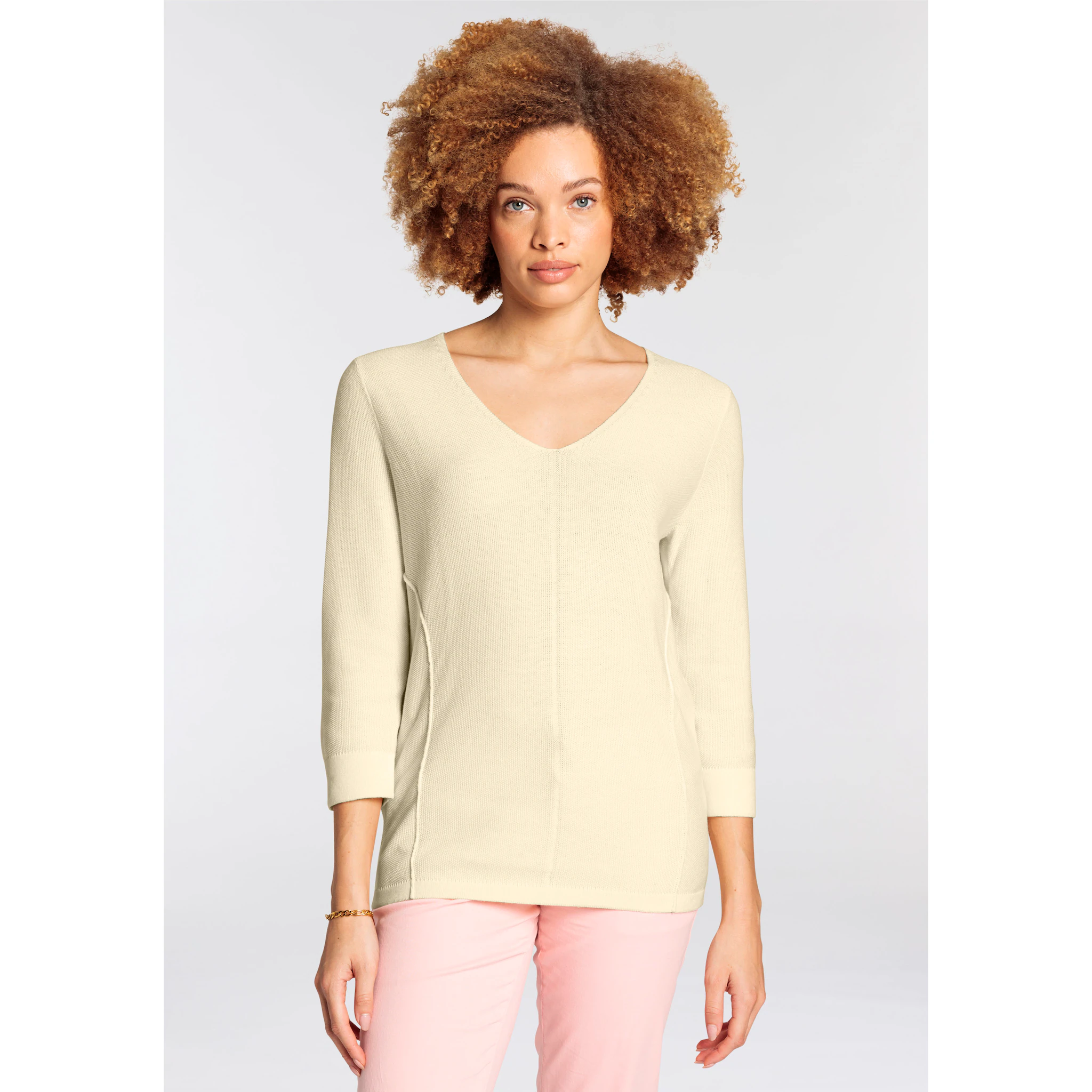 Свитер Boysen с рукавами 3/4, выполненный из летнего легкого "жемчужного" трикотажа - НОВАЯ КОЛЛЕКЦИЯ Boysen'S, цвет Vanille
Свитер Boysen с рукавами 3/4, выполненный из летнего легкого "жемчужного" трикотажа - НОВАЯ КОЛЛЕКЦИЯ Boysen'S, цвет Vanille