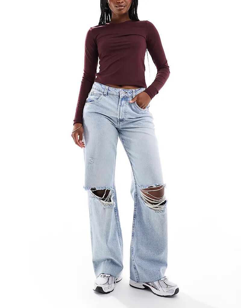 Джинсы ASOS DESIGN с низкой посадкой и разрывами в винтажном стиле
Джинсы ASOS DESIGN с низкой посадкой и разрывами в винтажном стиле