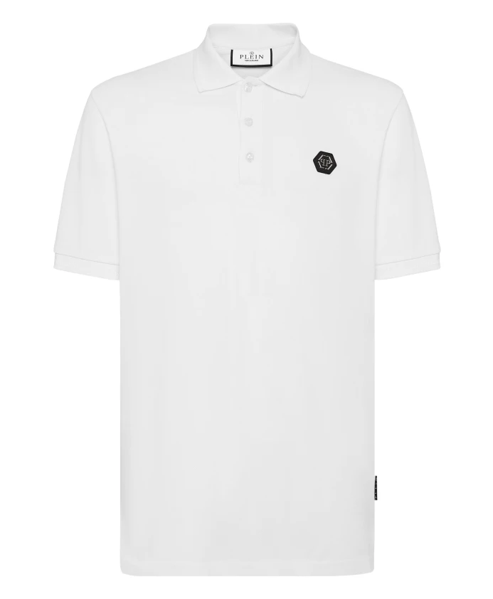 Приталенная рубашка-поло с принтом черепа и кристаллов. Philipp Plein, белый
Приталенная рубашка-поло с принтом черепа и кристаллов. Philipp Plein, белый