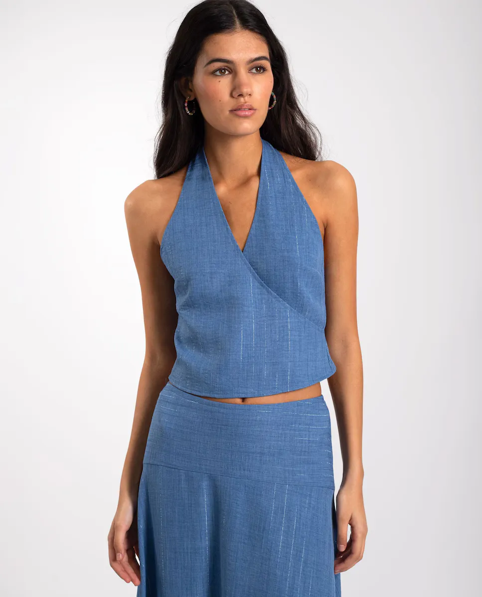 Женский топ с перекрещивающейся горловиной и V-образным вырезом The-Are, розовый
Женский топ с перекрещивающейся горловиной и V-образным вырезом The-Are, розовый