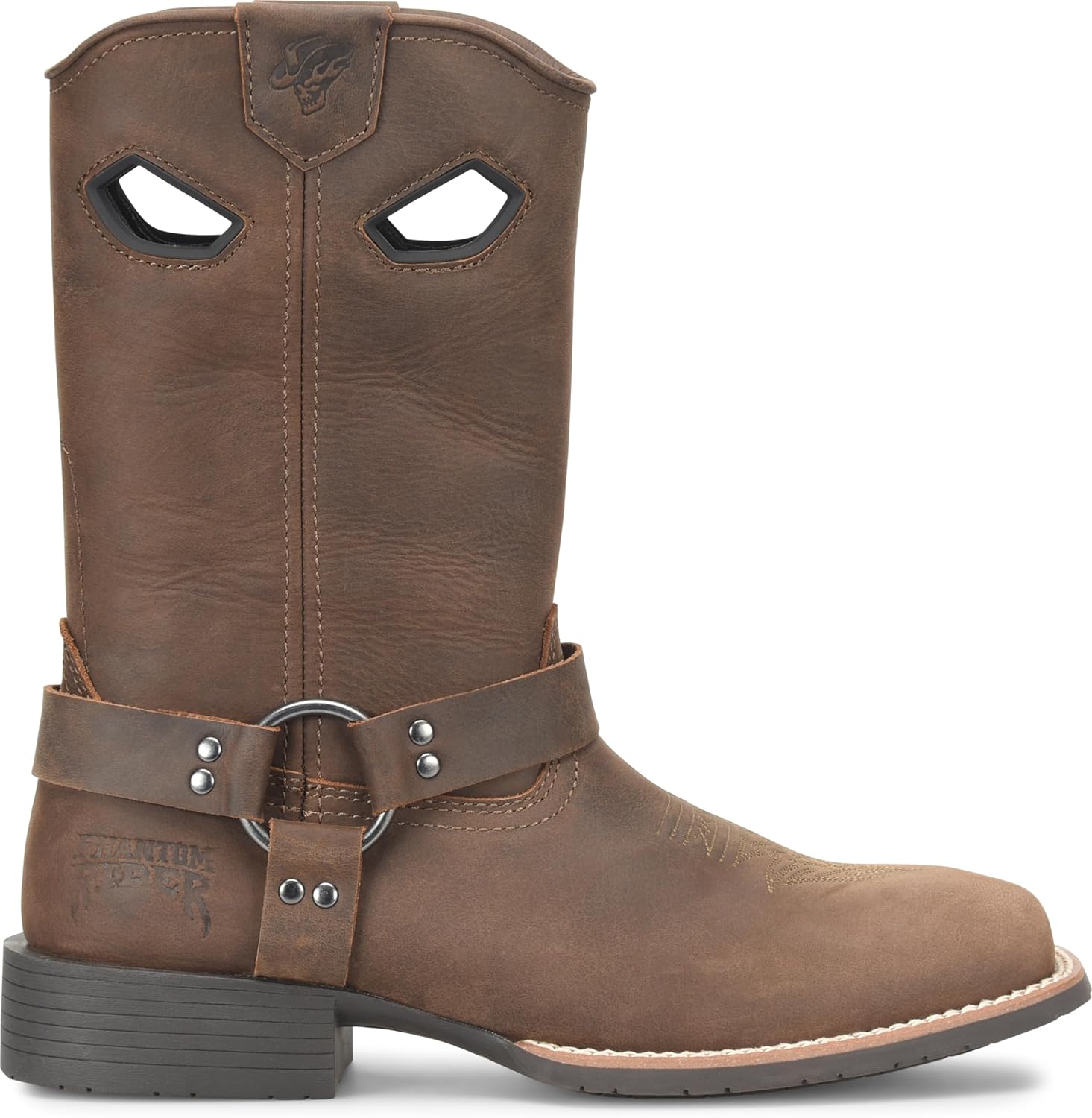 Ботинки PHANTOM RIDER Soft Toe Roper с мягким носком для мужчин - Прочные кожаные, вестерн стиль, с комфортной стелькой и противоскользящей подошвой, коричневый
Ботинки PHANTOM RIDER Soft Toe Roper с мягким носком для мужчин - Прочные кожаные, вестерн стиль, с комфортной стелькой и противоскользящей подошвой, коричневый