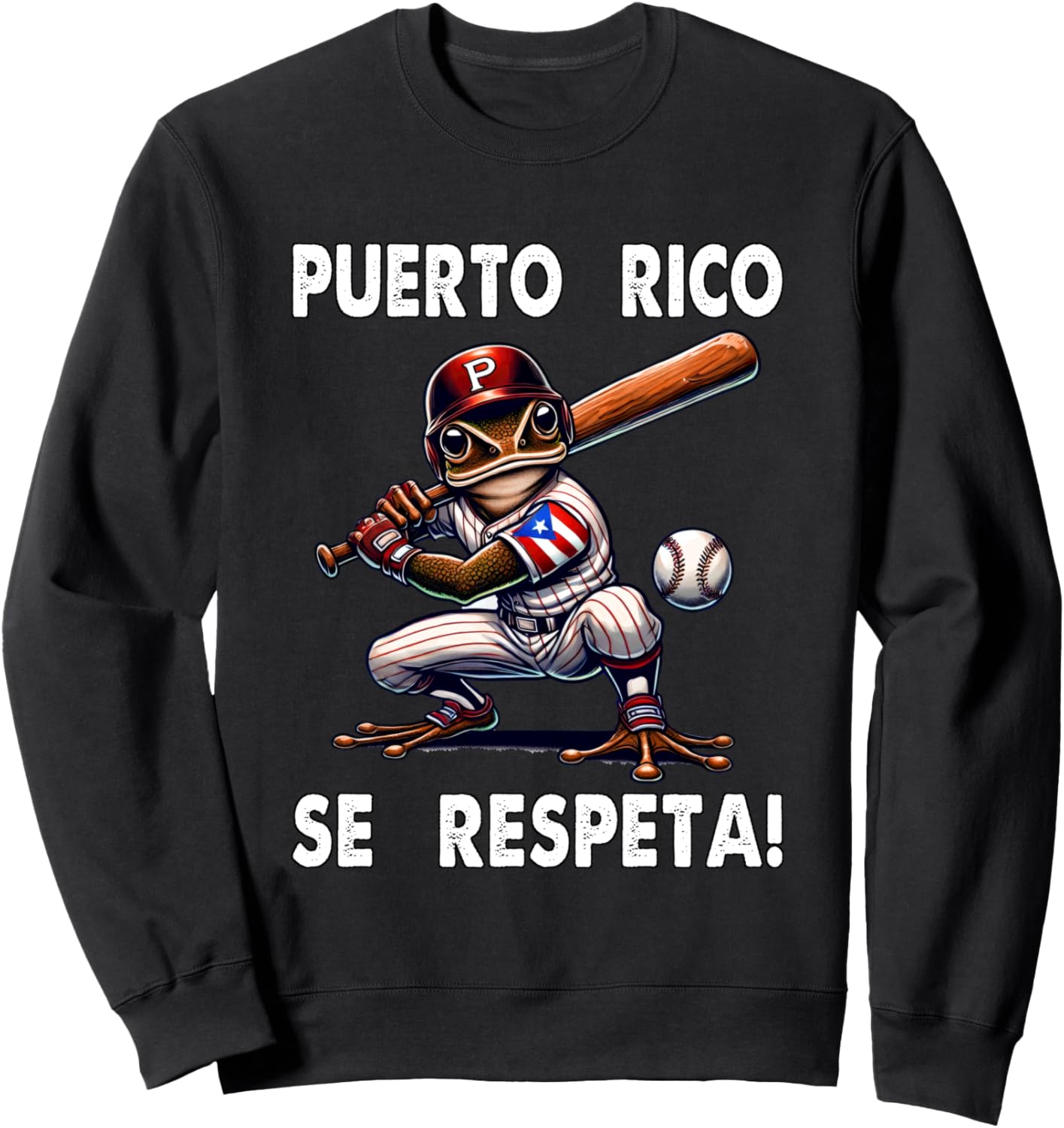 Толстовка с бейсбольной битой и флагом Puerto Rico Se Respeta Boricua Puerto Rico Se Respeta Collection, More Here, черный
Толстовка с бейсбольной битой и флагом Puerto Rico Se Respeta Boricua Puerto Rico Se Respeta Collection, More Here, черный