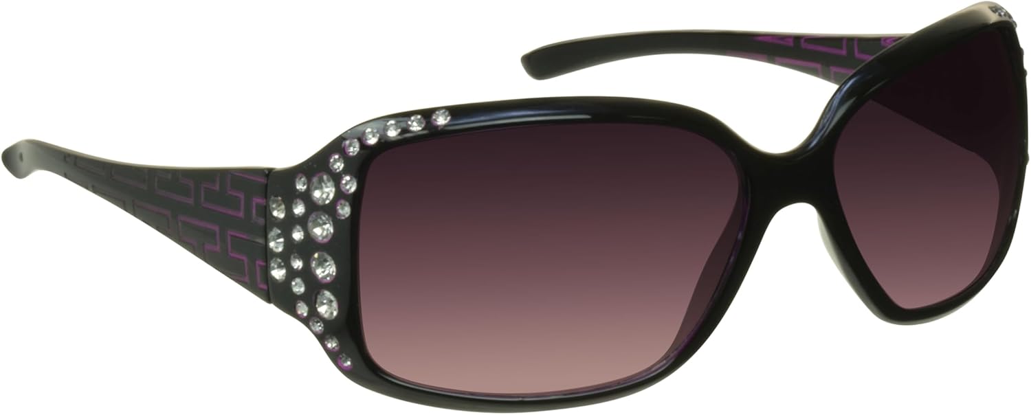 proSPORT Женские стильные солнцезащитные очки большого размера с крупными стразами в виде серебряной бабочки и кристаллами, модные и блестящие, Crystal - Black Purple W/ Smoke Lens
proSPORT Женские стильные солнцезащитные очки большого размера с крупными стразами в виде серебряной бабочки и кристаллами, модные и блестящие, Crystal - Black Purple W/ Smoke Lens