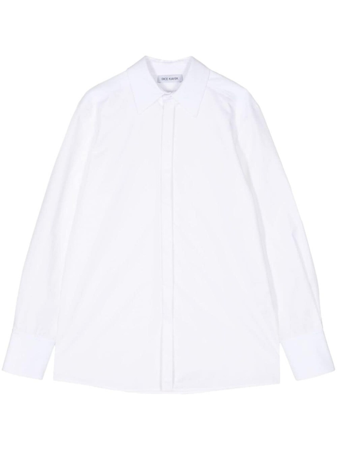 Хлопковая рубашка с острым воротником Dice Kayek, белый
Хлопковая рубашка с острым воротником Dice Kayek, белый