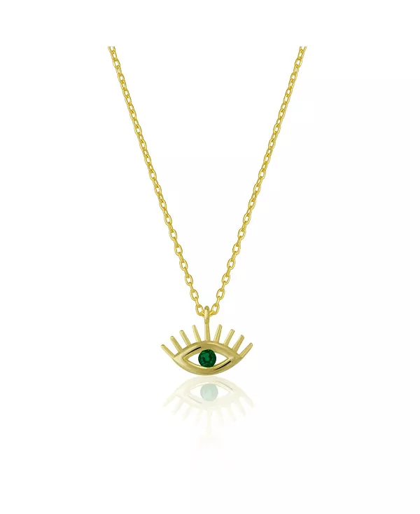 Серебряное ожерелье от сглаза с изумрудным глазом Spero London, gold
Серебряное ожерелье от сглаза с изумрудным глазом Spero London, gold