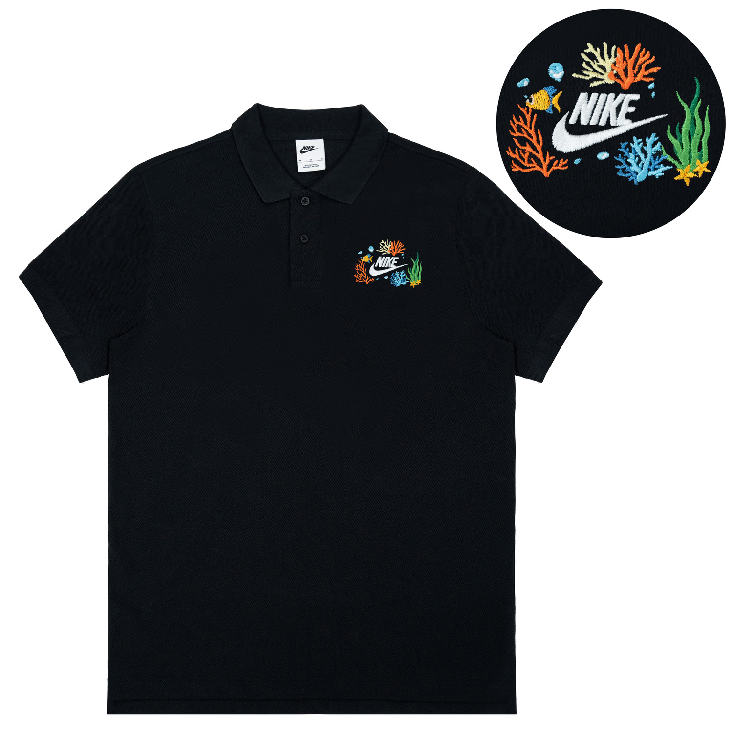 Унисекс поло черное Nike, черный
Унисекс поло черное Nike, черный