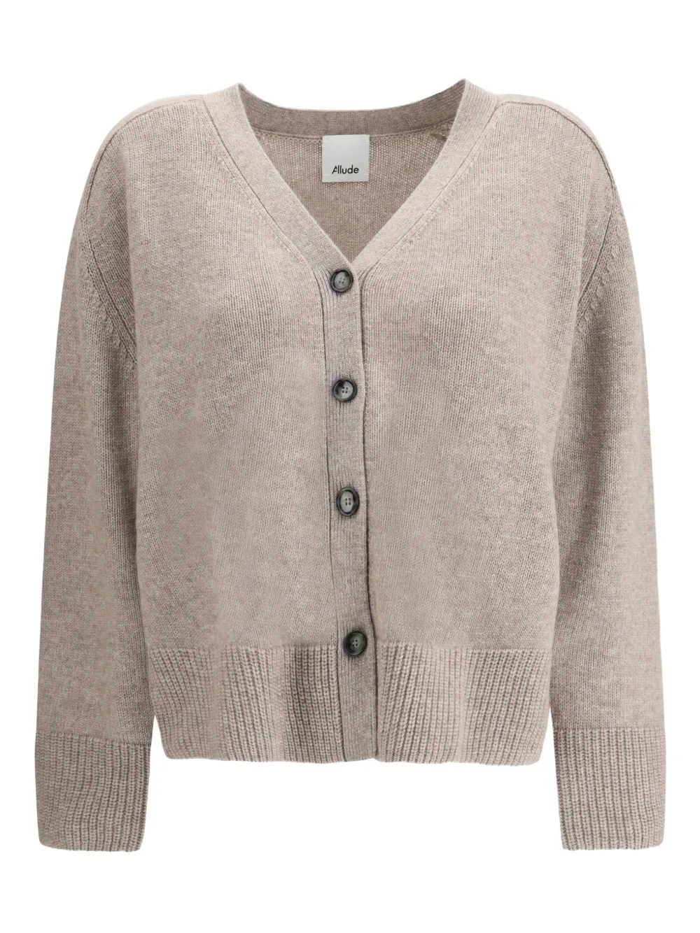 Кардиган с V-образным вырезом и застежкой на пуговицы ALLUDE, нейтральный
Кардиган с V-образным вырезом и застежкой на пуговицы ALLUDE, нейтральный