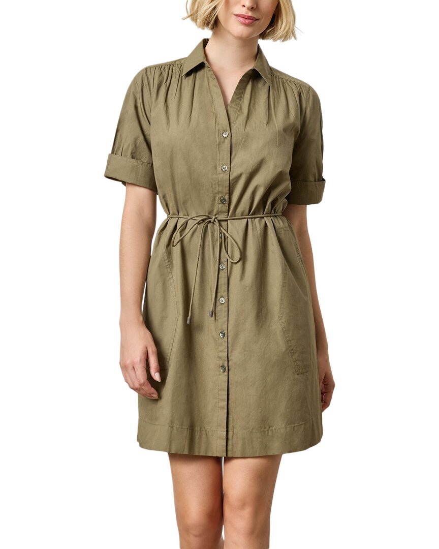 Лила П Платье-рубашка с присборенными рукавами Lilla P, зеленый 
Лила П Платье-рубашка с присборенными рукавами Lilla P, зеленый