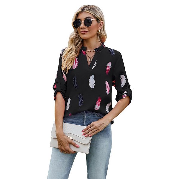Женская блузка с v-образным вырезом и рукавом 3/4 Yesfashion, Black
Женская блузка с v-образным вырезом и рукавом 3/4 Yesfashion, Black