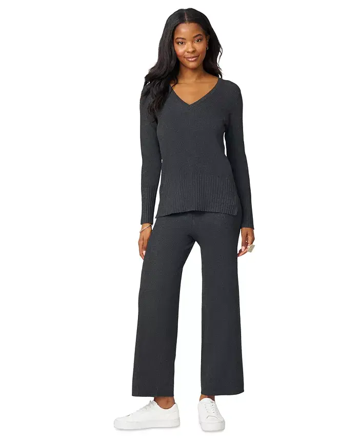 Комплект из туники и свитера из трикотажного полотна с V-образным вырезом и брюками Melissa Paige, серый
Комплект из туники и свитера из трикотажного полотна с V-образным вырезом и брюками Melissa Paige, серый