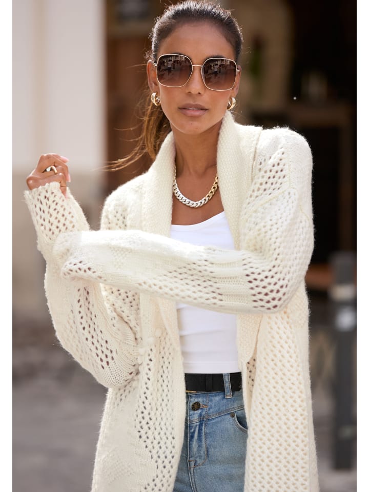 Кардиган LASCANA, кремовый
Кардиган LASCANA, кремовый