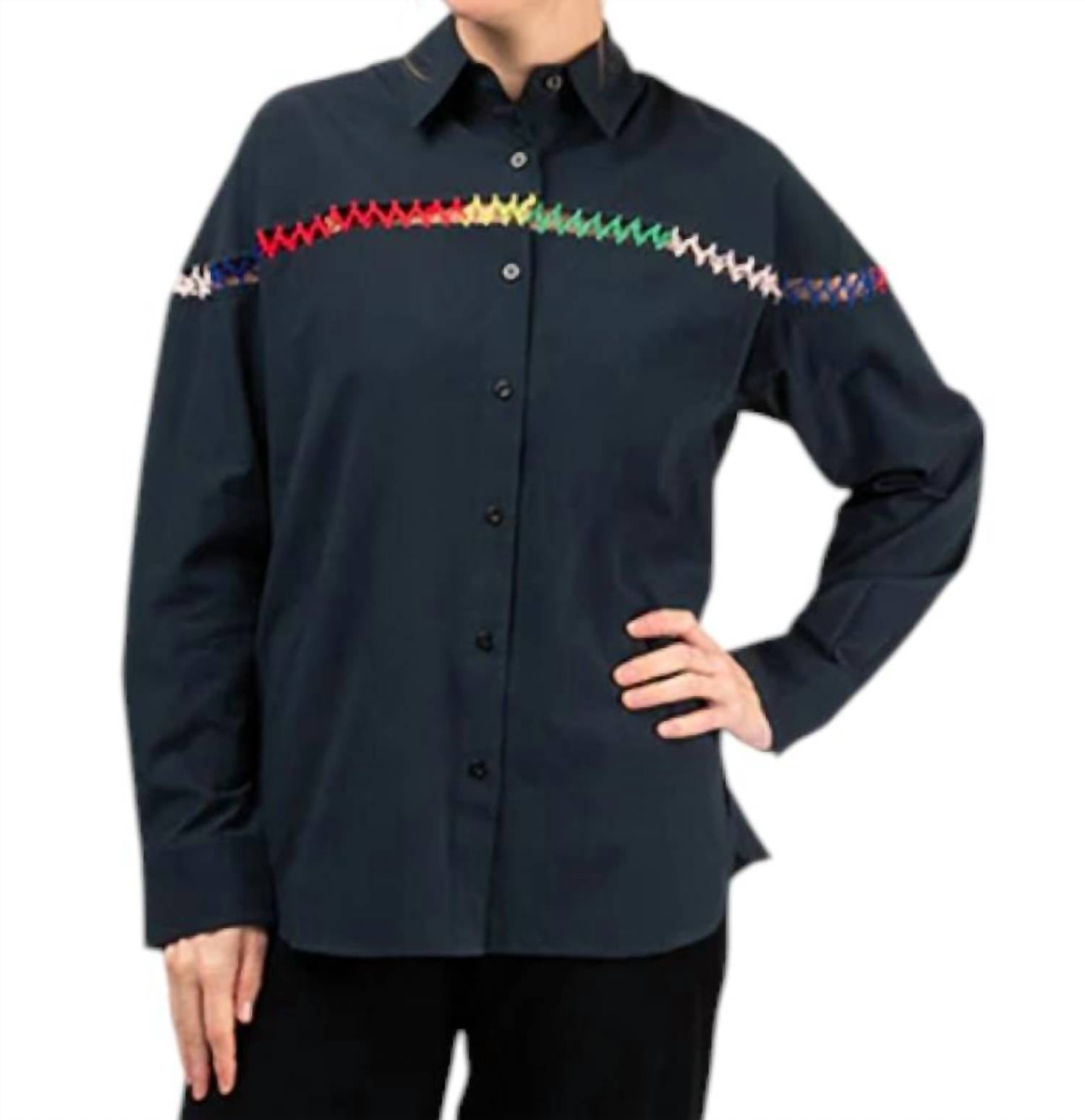 Рубашка Paula в морском стиле Mii Collection, цвет marine
Рубашка Paula в морском стиле Mii Collection, цвет marine