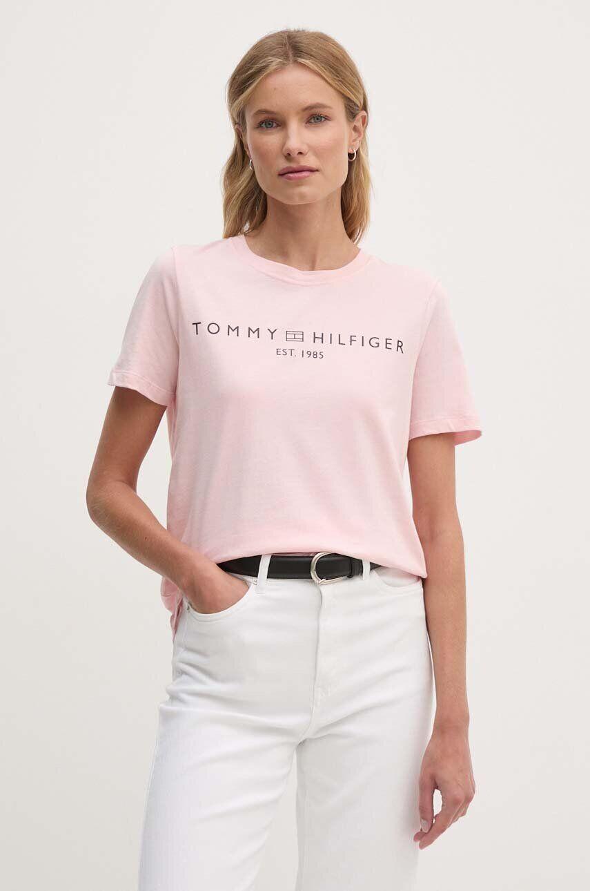 Хлопковая футболка Tommy Hilfiger, розовый
Хлопковая футболка Tommy Hilfiger, розовый