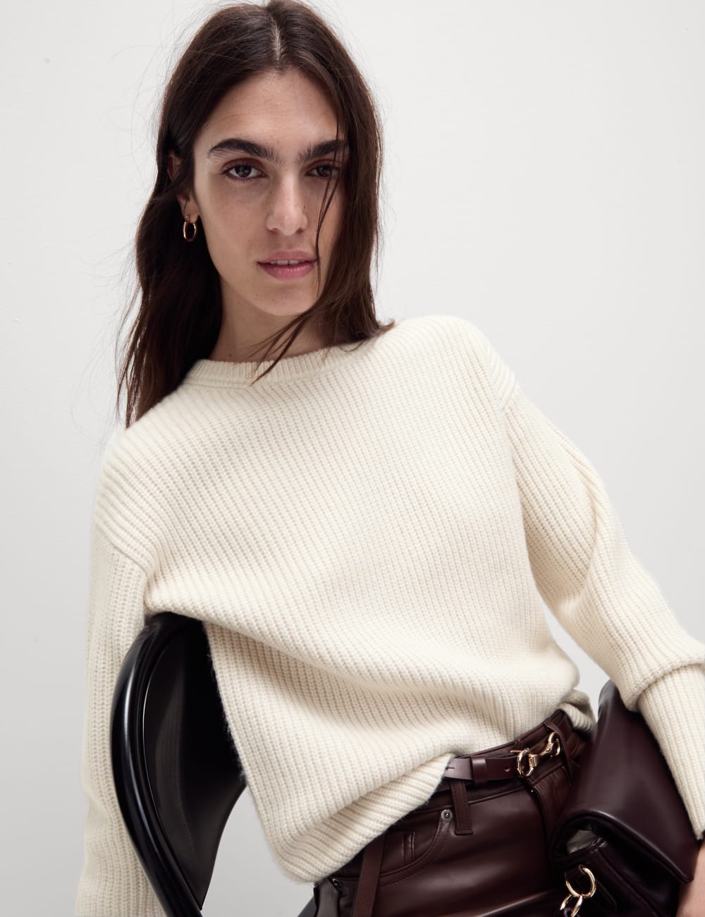 Джемпер с круглым вырезом и текстурированной пряжей Cloud-Yarn Marks & Spencer, цвет Light natural
Джемпер с круглым вырезом и текстурированной пряжей Cloud-Yarn Marks & Spencer, цвет Light natural