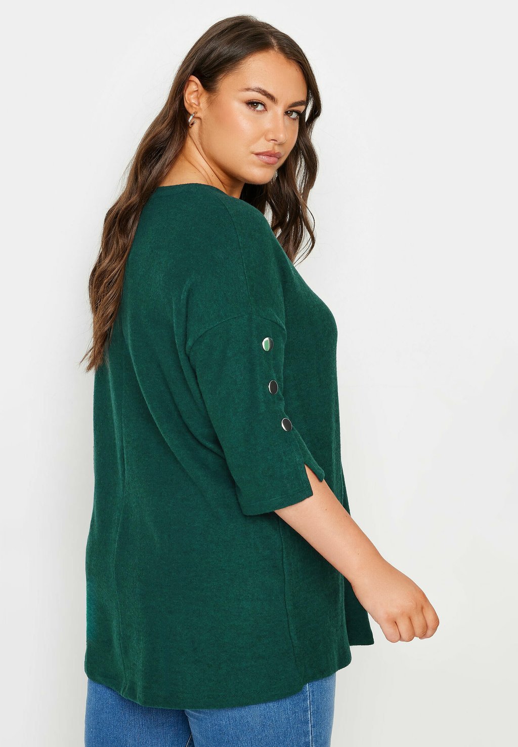 Топ с длинными рукавами SOFT TOUCH BUTTON Yours Clothing, темно-зеленый
Топ с длинными рукавами SOFT TOUCH BUTTON Yours Clothing, темно-зеленый