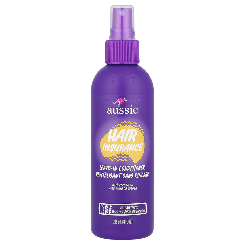 Aussie, Hair Insurance, Leave-In Conditioner with Jojoba Oil, All Hair Types, 8 fl oz (236 ml)
Aussie, Hair Insurance, Leave-In Conditioner with Jojoba Oil, All Hair Types, 8 fl oz (236 ml)