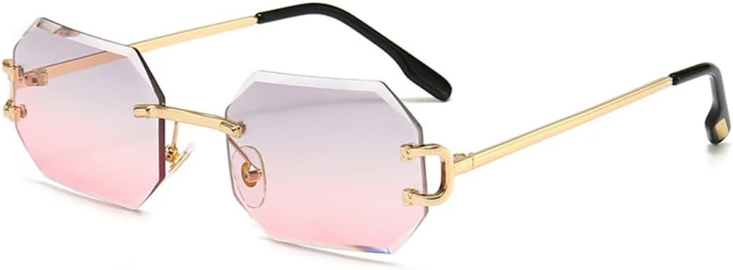 Винтажные модные солнцезащитные очки без оправы для женщин и мужчин, роскошные дизайнерские маленькие солнцезащитные очки для женщин с защитой от УФ-излучения UV400 SZVVBKK, Gray Pink
Винтажные модные солнцезащитные очки без оправы для женщин и мужчин, роскошные дизайнерские маленькие солнцезащитные очки для женщин с защитой от УФ-излучения UV400 SZVVBKK, Gray Pink